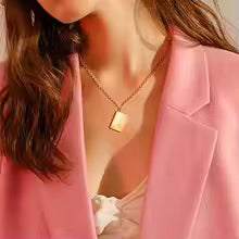 Eternal Rose Bear - Engraved Necklace