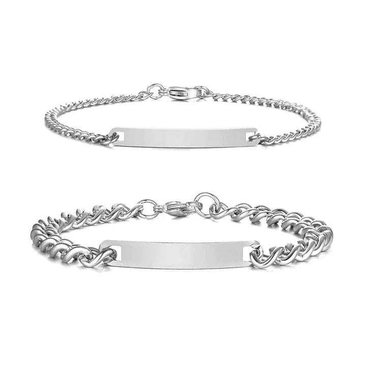 Engraved Bracelet Set - Eternal Rose Box